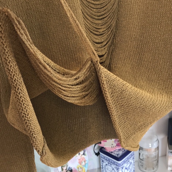 REBECCA MINKOFF Shredded Back Long Sleeve Knit Top - Picture 16 of 16